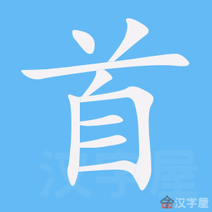 首笔顺动画演示
