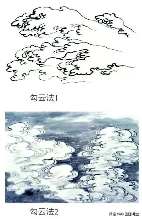 每日一学：国画教程——云的画法