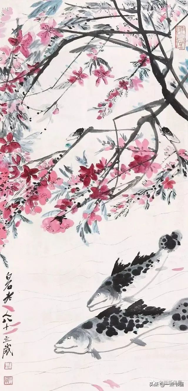 每日一学：桃花玉兰紫藤海棠的写意画法